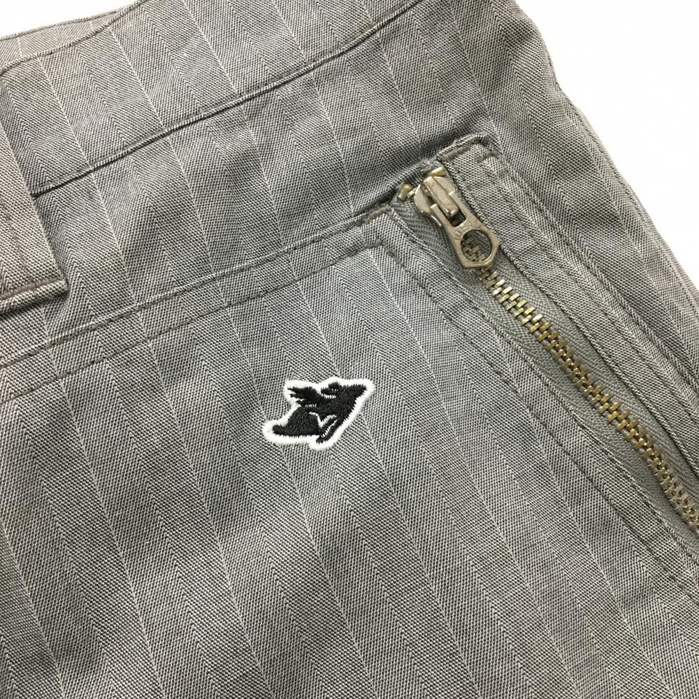 パーリーゲイツ パンツ グレー ストライプ織生地 メンズ 5(XL