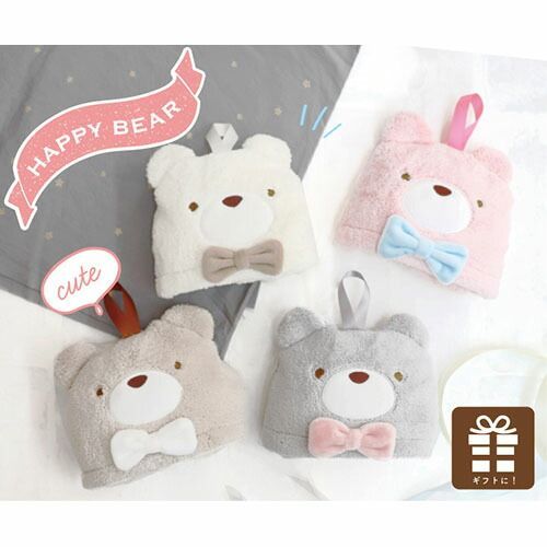 まとめ パインクリエイト タオル タオルマスコット HAPPY BEAR グレー 21P44291 ×18セット