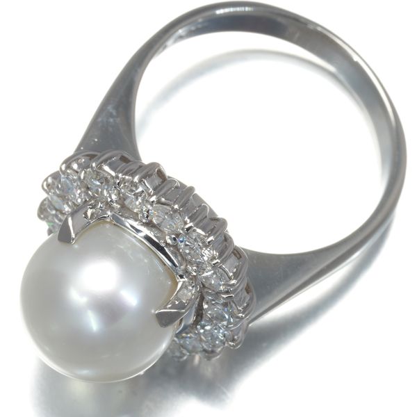 TASAKI タサキ リング パール 真珠 9.8mm ダイヤ ダイヤモンド