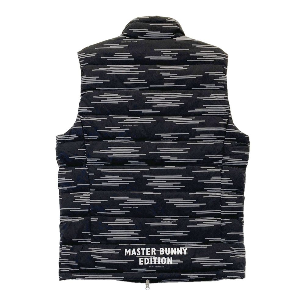 サイズ 6 MASTER BUNNY EDITION マスターバニーエディション ダウンベスト 総柄 グレー系 240101392631 ゴルフウェア メンズ ストスト