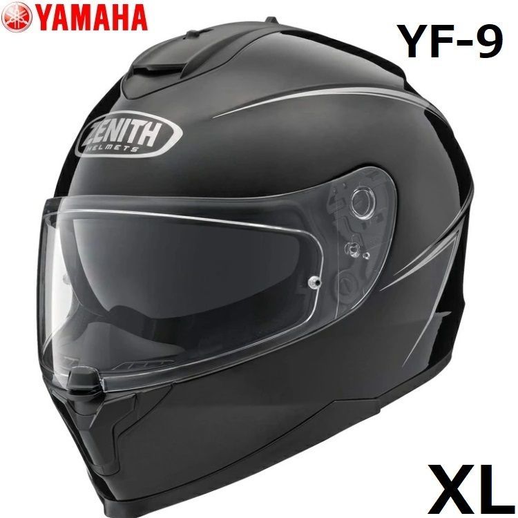 YAMAHA ヤマハ YF-9 ZENITH ヘルメット ピンストライプ メタルブラック XL(60cm～61cm)