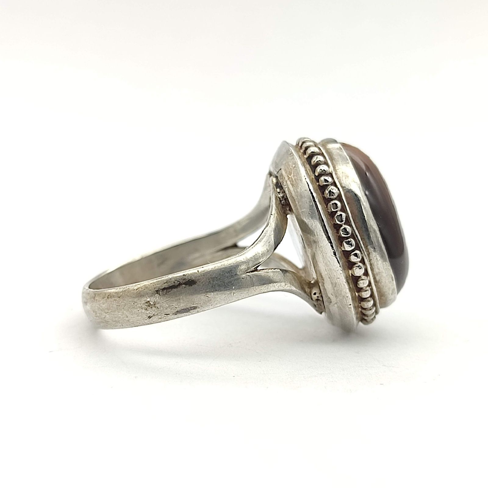 美品】タイガーアイリング SILVER シルバー925 18号 - メルカリ