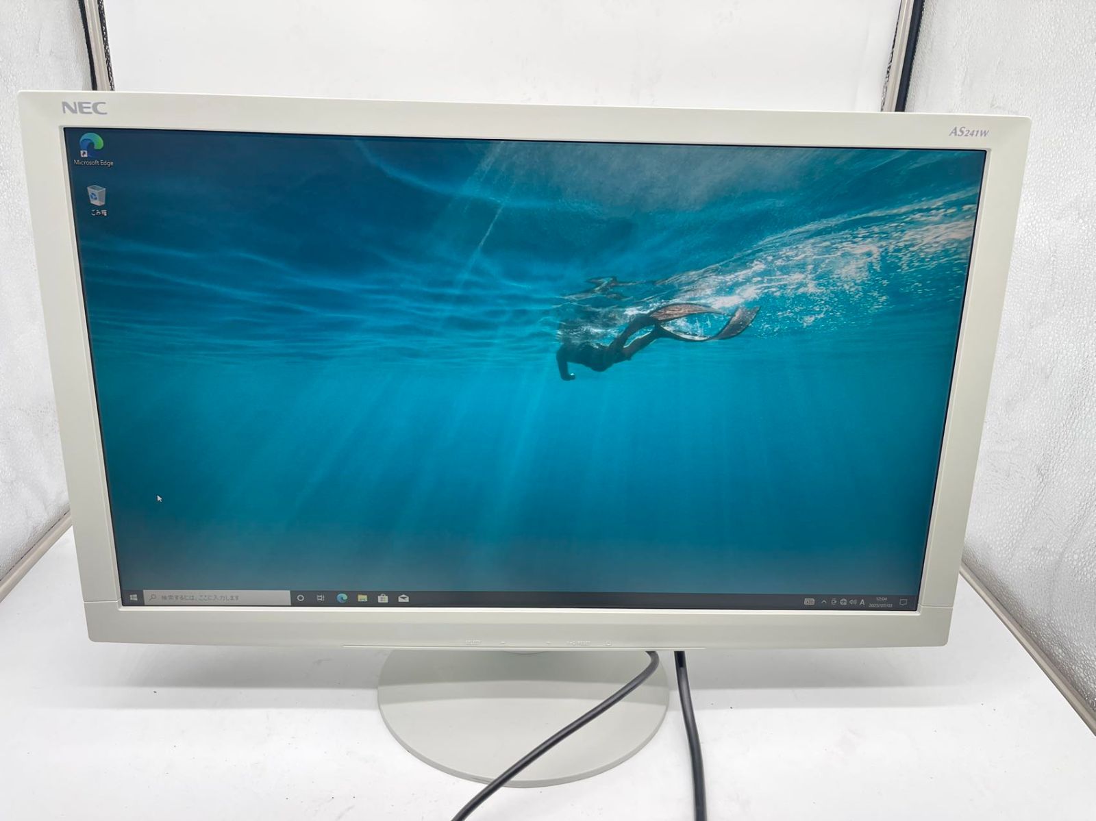 NEC 23.6型ワイド液晶ディスプレイ(白) LCD-AS241W :20240120175845