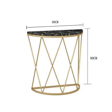 半円形のエントランステーブル