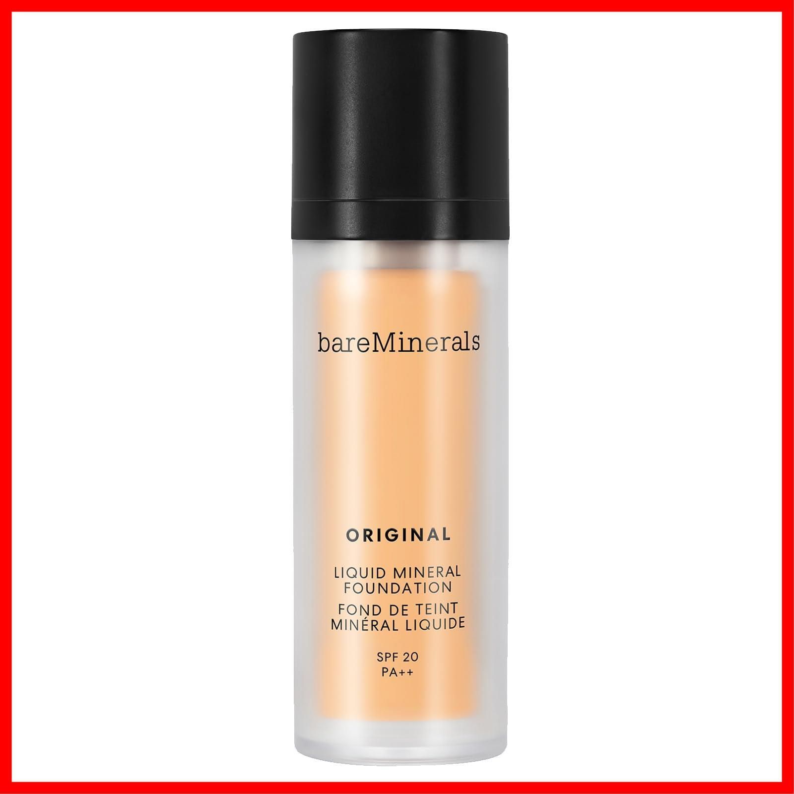 【人気商品】オークル系 中間的な明るさのピンク 30mL 08 ライト ファンデーション ミネラル SPF20・PA++ リキッド オリジナル ベアミネラル bareMinerals