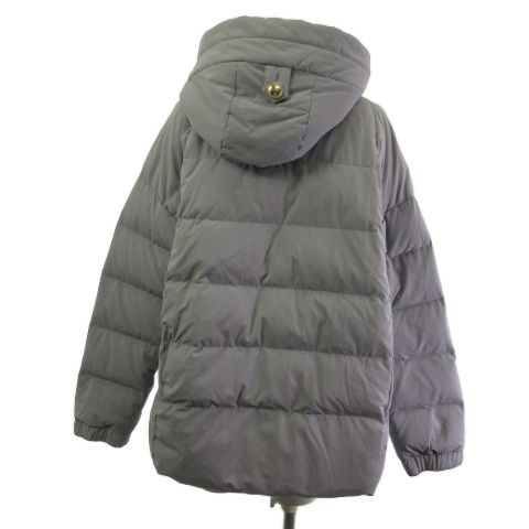コース KOOS ダウンジャケット コート フーデッド グレー 40 GULLKHAN_COM