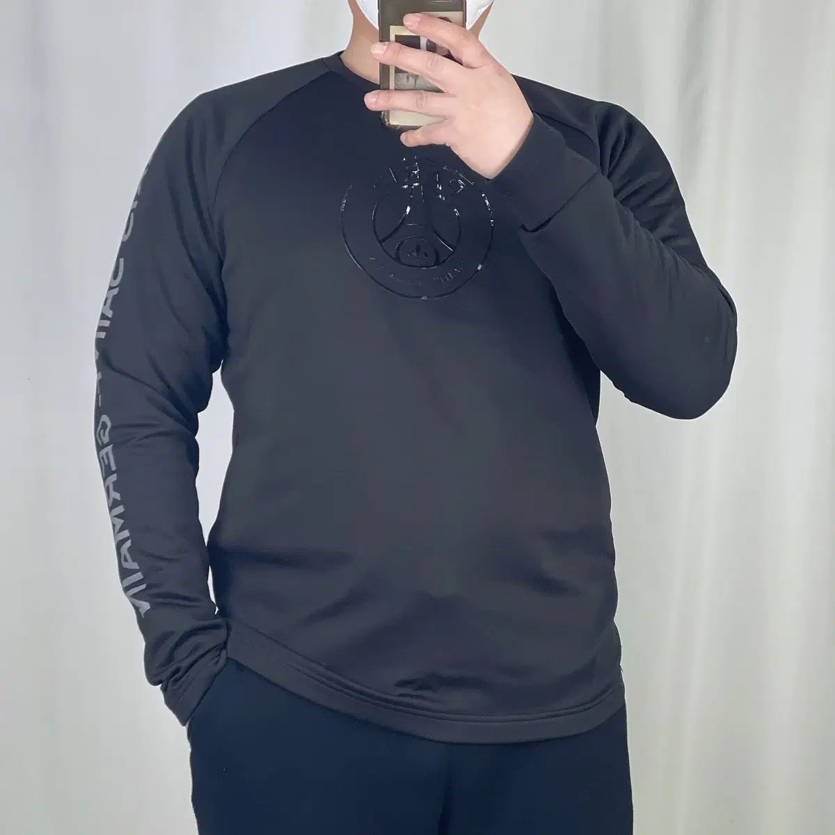 【雷市場（ポンジャン）商品韓国直送】 Paris Saint-Germain(パリ サンジェルマン) ネオプラン 黒 裏起毛 パーカー XL 250204