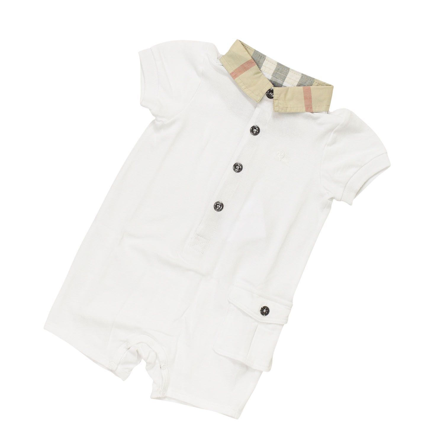 BURBERRY バーバリーベビー服 半袖ショートオール B94431