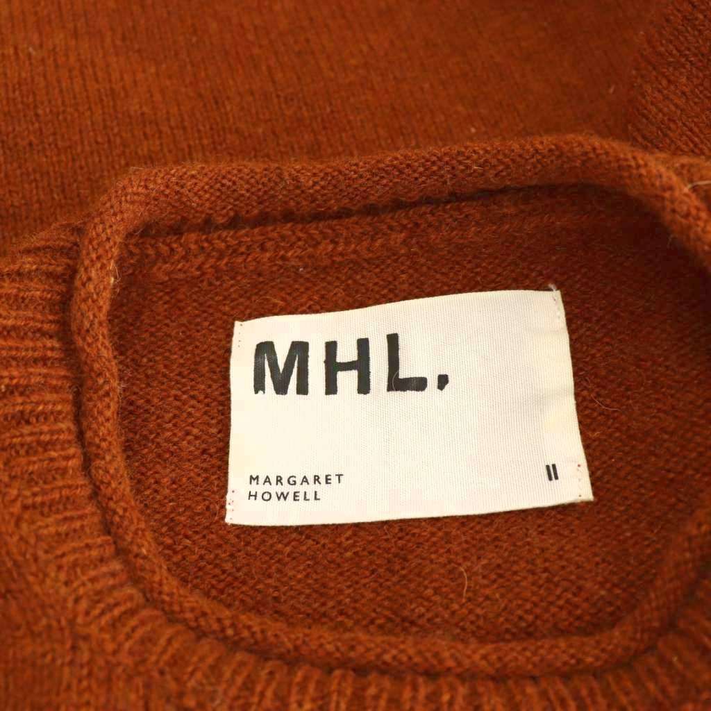 MHL.エムエイチエル マーガレットハウエル ウールニットセーター ブラウン系M マーガレットハウエル MHL. ウールニット セーター 2 オレンジ