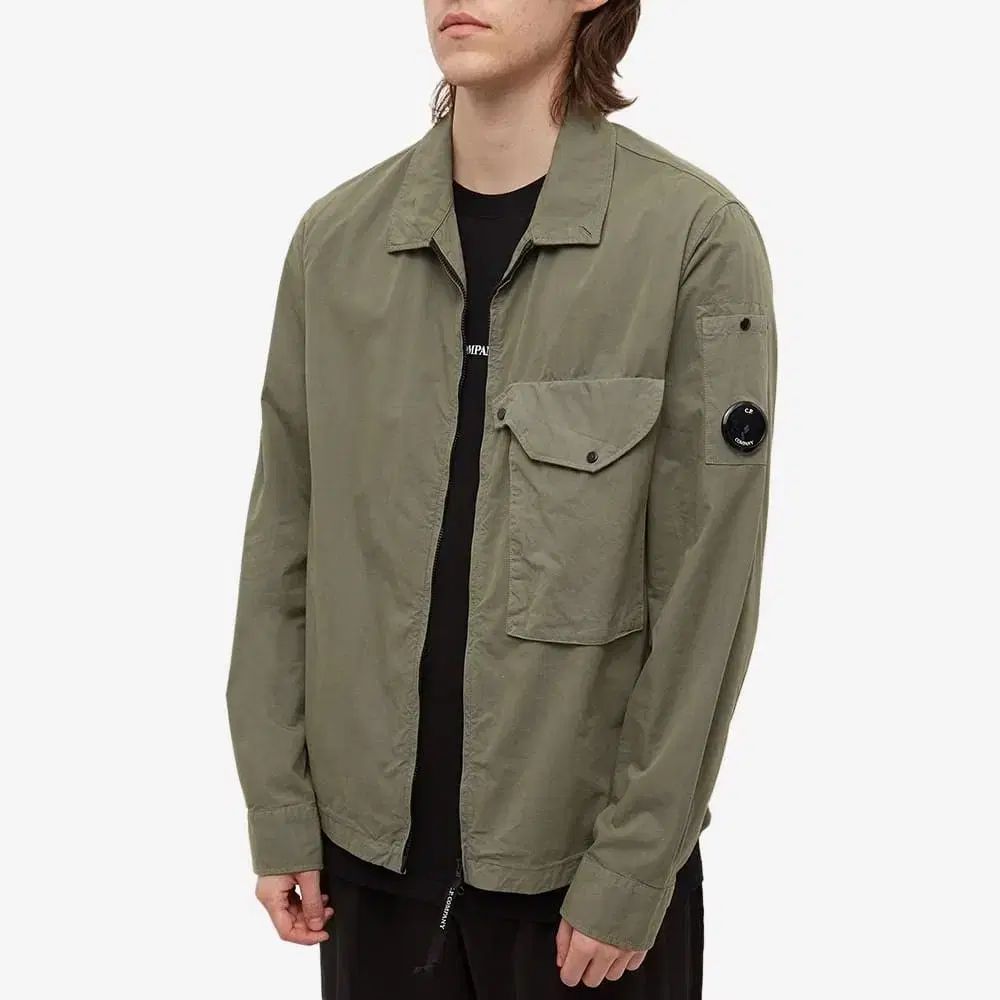 22FW CP レンズ ポケット ジップアップ シャツ L