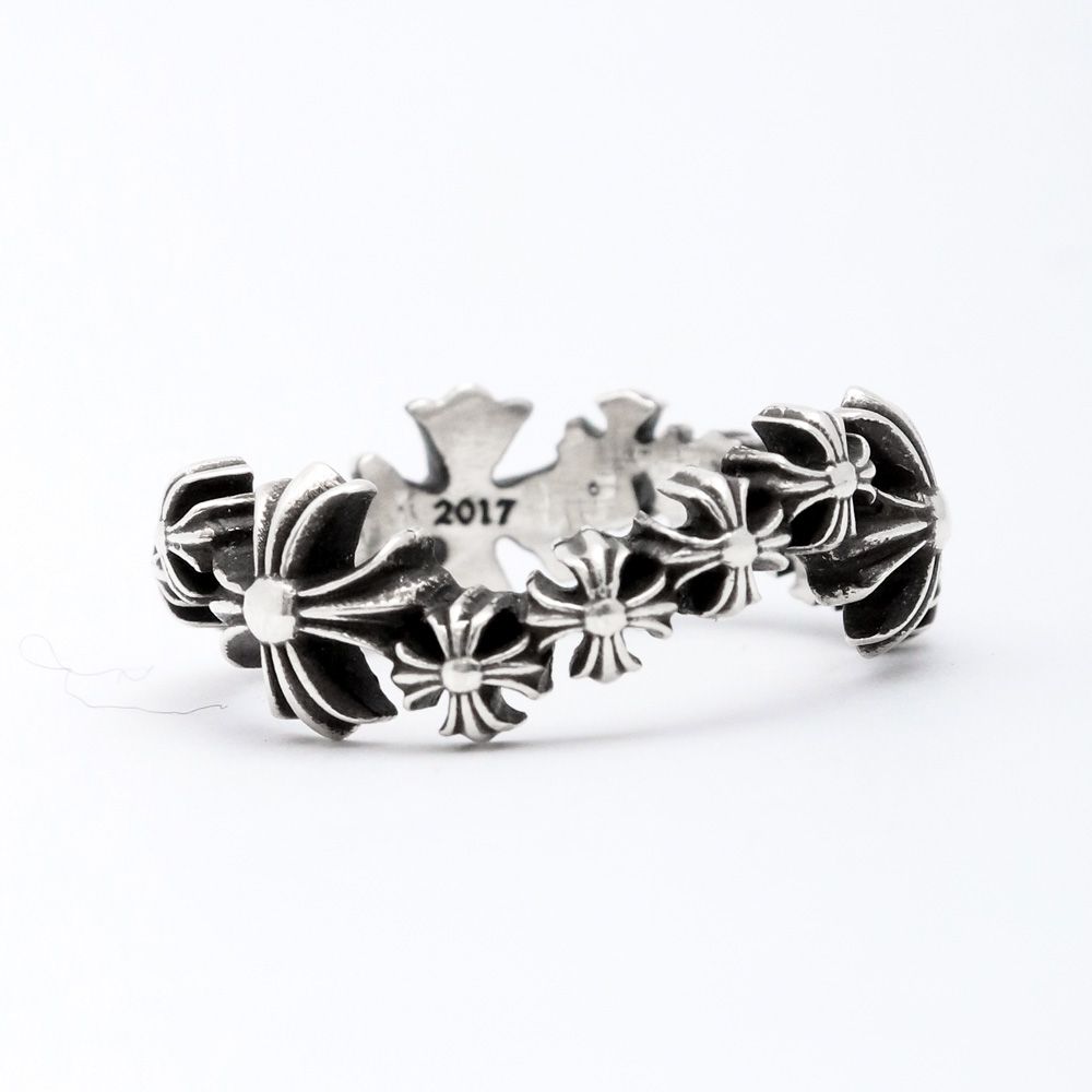 クロムハーツ　CHプラスバンドリング　US8号 CHROME HEARTS PLUS & BONE RING クロムハーツ CHプラス BONE