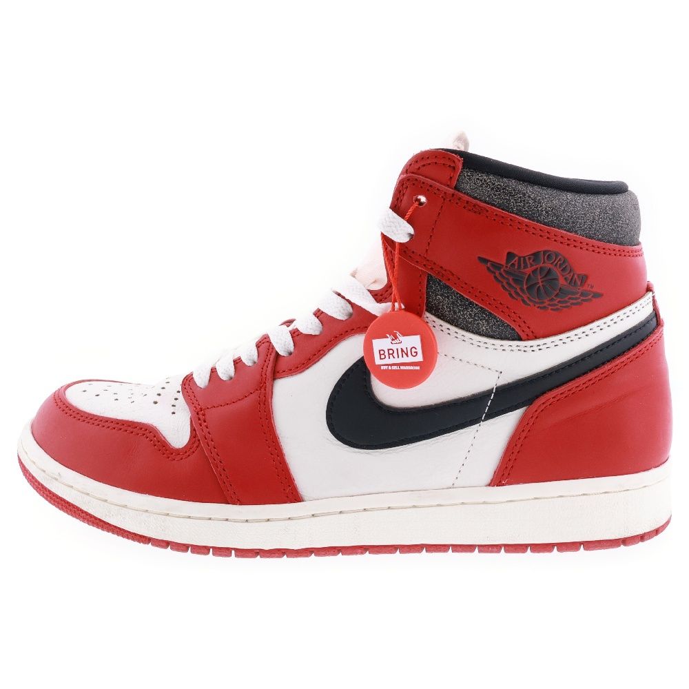 NIKE (ナイキ) AIR JORDAN 1 HIGH OG LOST u0026 FOUND CHICAGO エアジョーダン1 ロスト ファウンド シカゴ ハイカットスニーカー ホワイト/レッド US9/27cm DZ5485-612