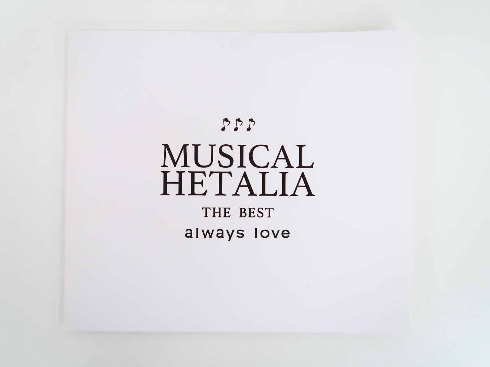 CD MUSICAL HETALIA THE BEST always love - メルカリ