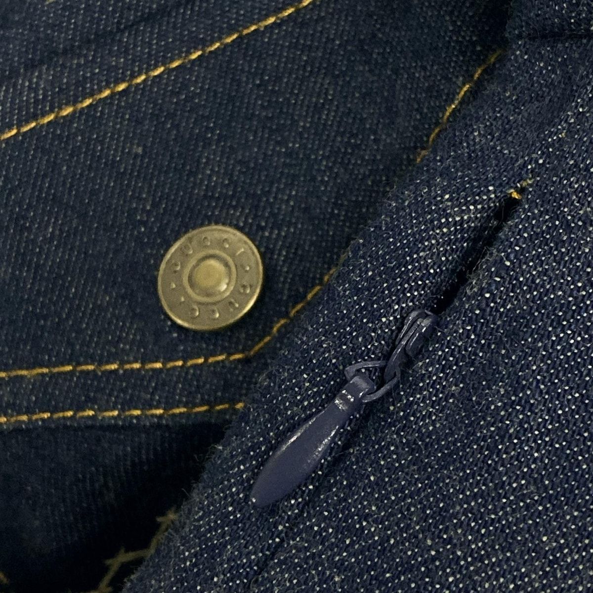 [美品]GUCCI デニム ノースリーブワンピース デニムノースリーブミディ丈ワンピース Z1975 - ミディアム