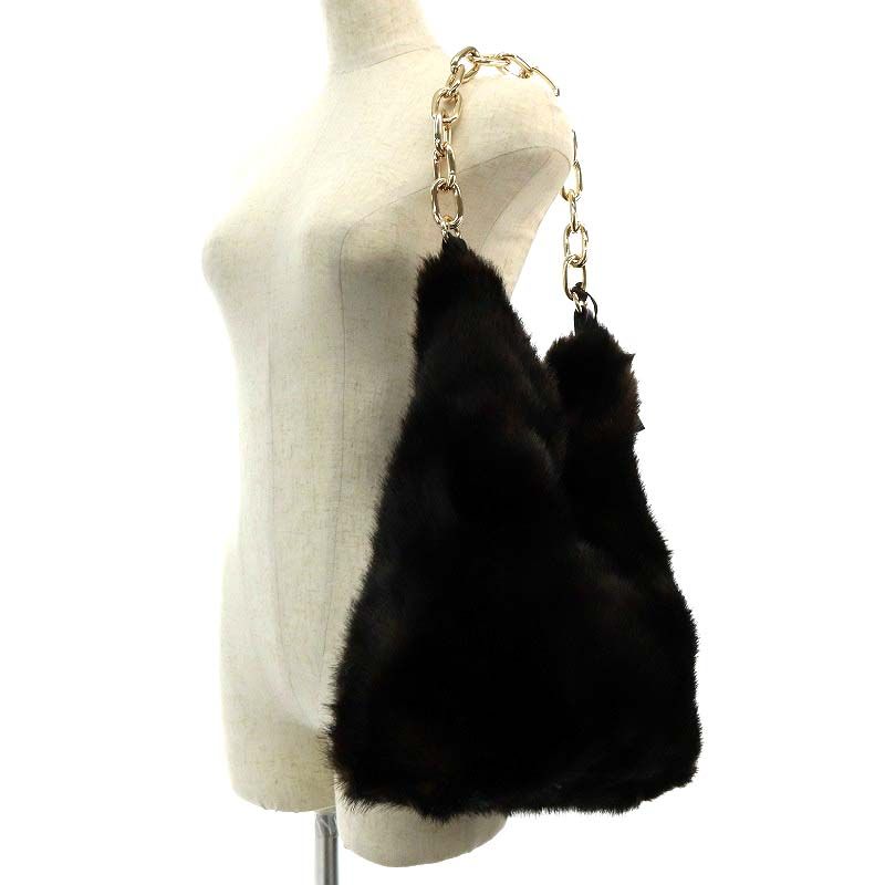 アーポワンウテセ A POINT ETC FAKE FUR BAG チェーンショルダーバッグ 