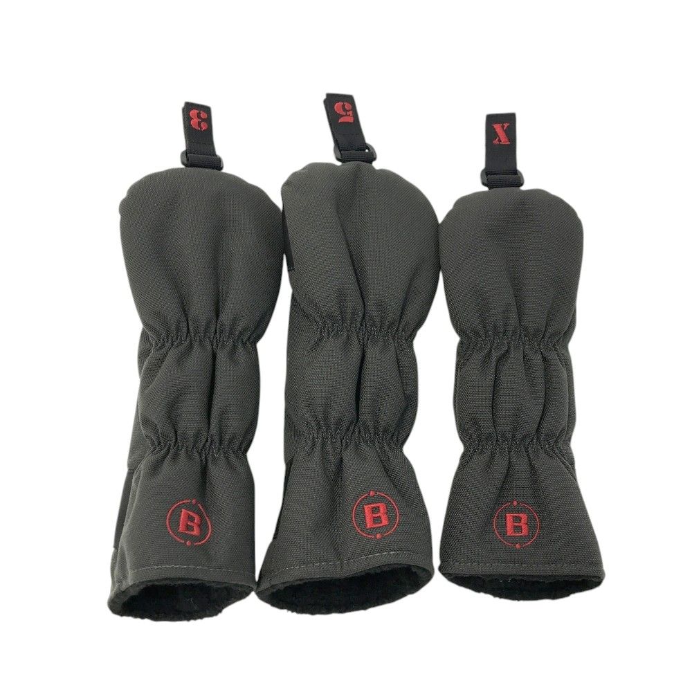 BRIEFING GOLF ブリーフィング ヘッドカバー 3点セット カーキ系 FW×2 UT×1 240101521031 ゴルフウェア ストスト