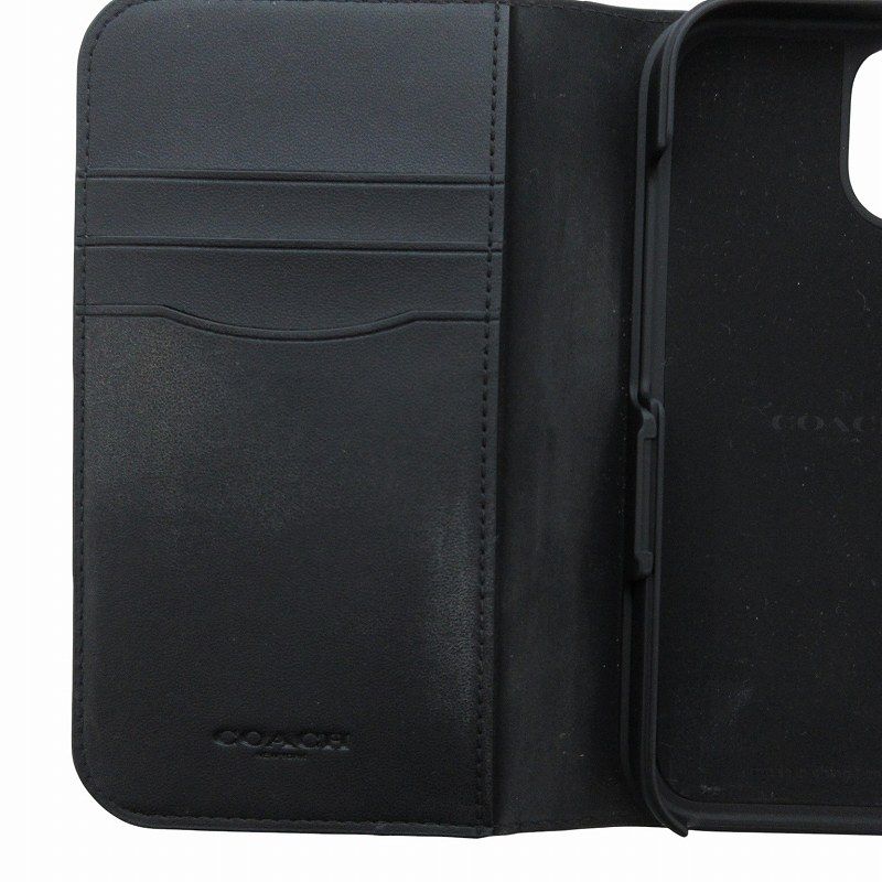 コーチ COACH フォリオ・シグネチャー キャンバス iPhone 13 14
