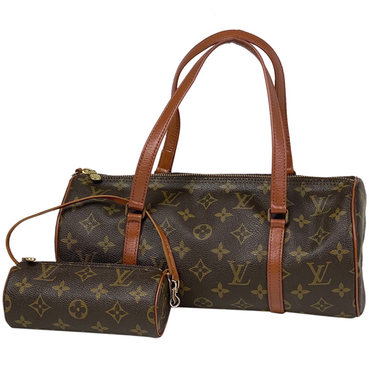 ルイ・ヴィトン Louis Vuitton パピヨン 30 バレルバッグ 筒型 旧旧型