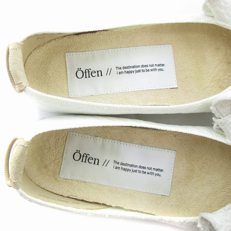 オッフェン OFFEN pointed-FRIN フラットパンプス フリル ポイン