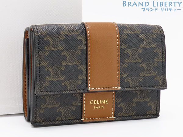 新古品】 セリーヌ CELINE トリオンフ フォールデッド コンパクト