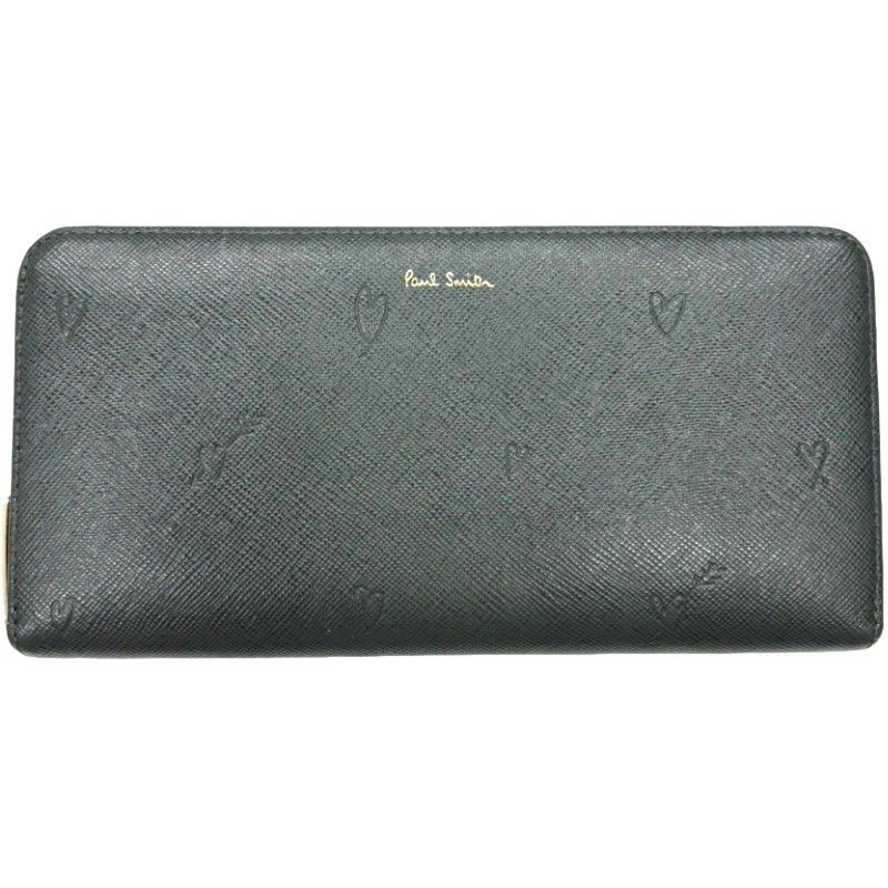 先着1点✨Paul Smith 二つ折り財布 スミシーハート ブラック ハート