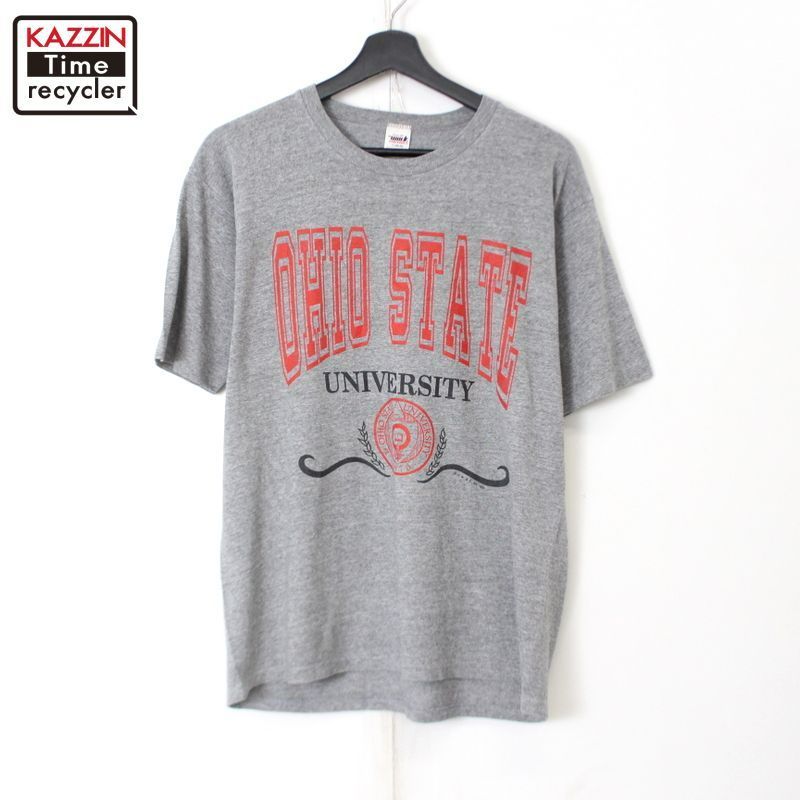 オハイオ大学 カレッジ両面刺繍 黒 XL相当 アメフトゲームシャツ ユニフォーム AMERICAN MFG.CO.｜EIGHT BROS Collage Football Shirt- STOTELA