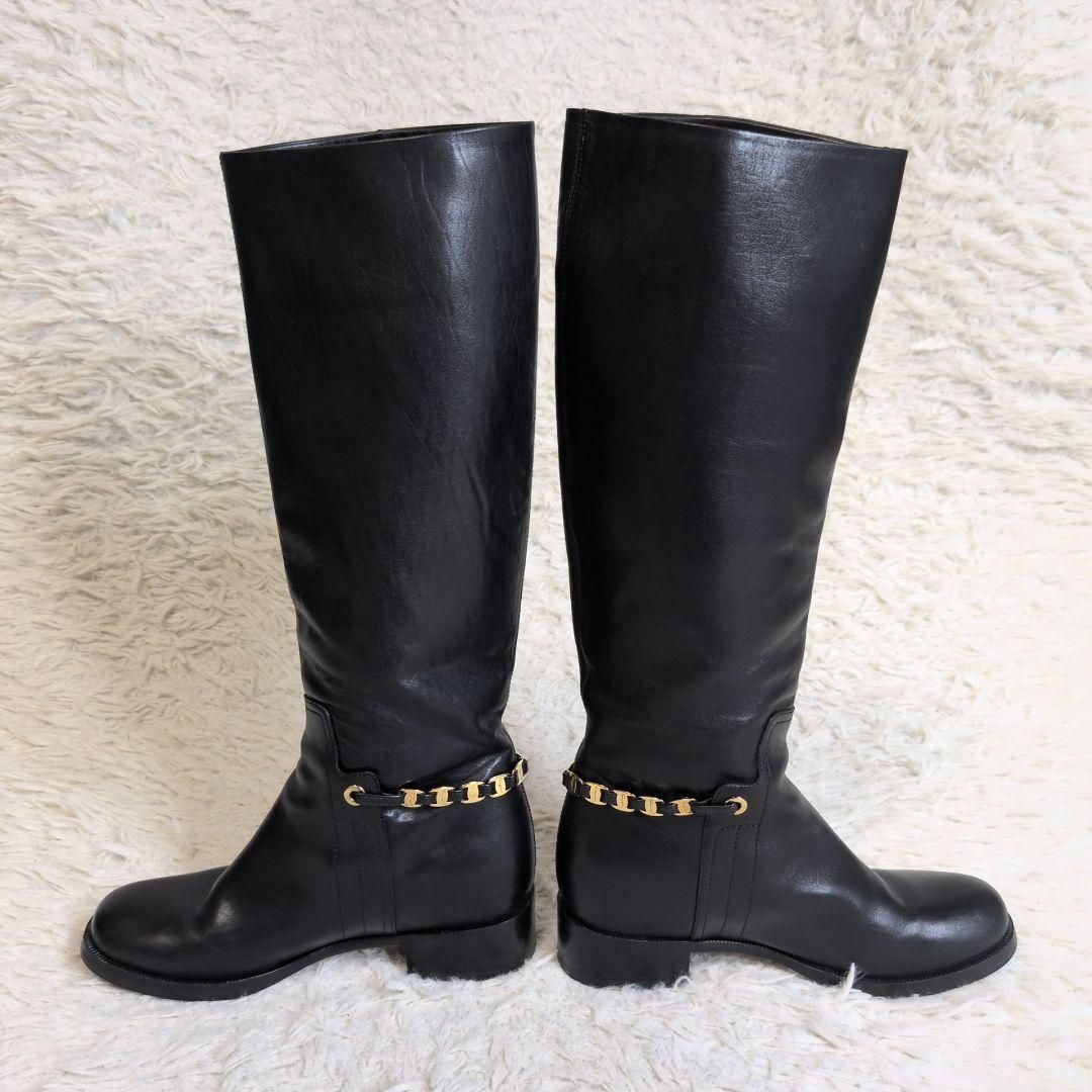 Salvatore Ferragamo ロングブーツ キルティング ヴァラリボン Salvatore Ferragamo ロングブーツ キルティング ヴァラリボン