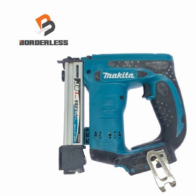 品 makita マキタ 18V 充電式タッカー ST420D 本体のみ J線ステープル幅4mm 長さ22mm コードレス バッテリー式 電動工具