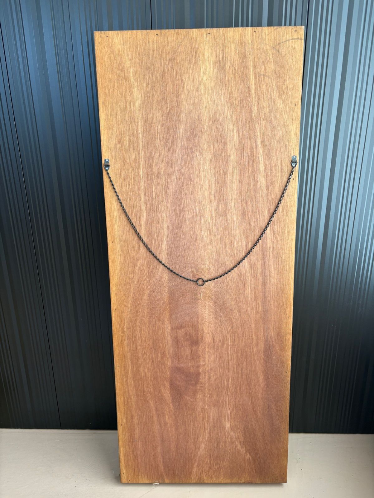 北欧レトロ 富士 象嵌木製フレーム 大型ミラー 姿見 壁掛けミラー 北欧