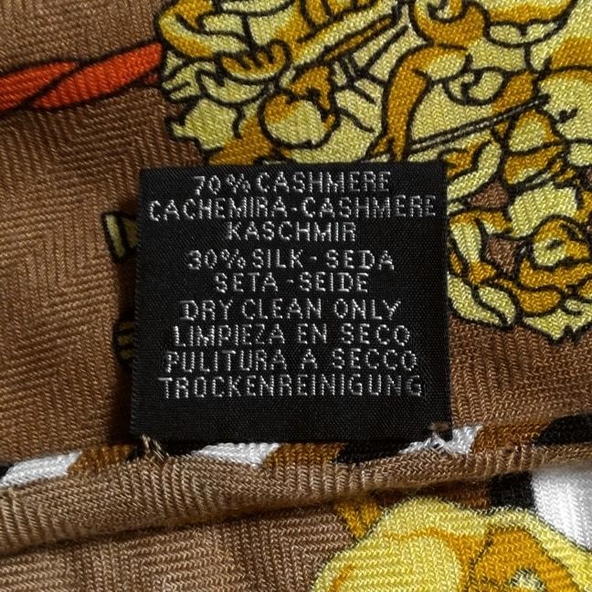 エルメス ストール(ショール)美品 トライアングルジェアン