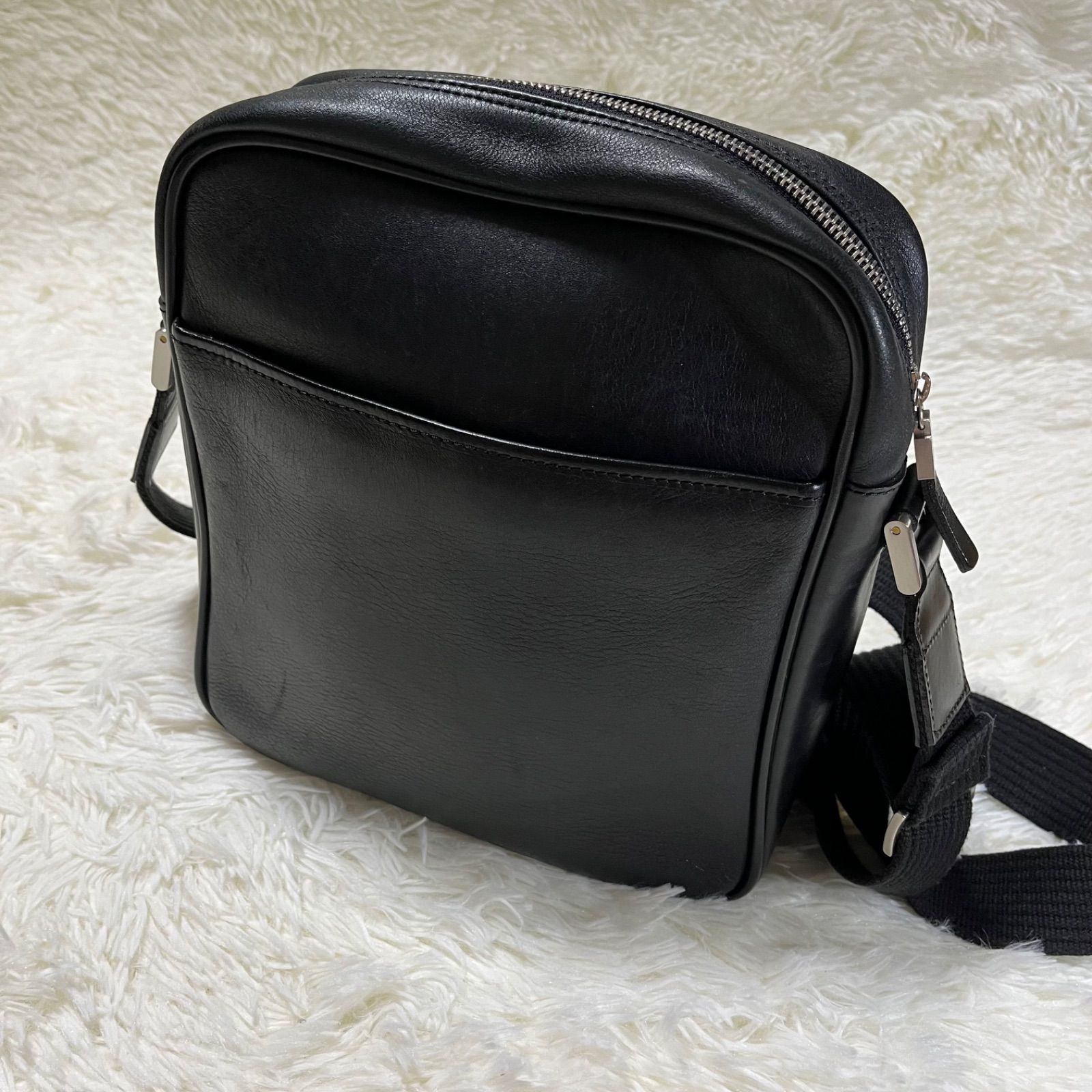 Burberry バーバリー 本革 ショルダーバッグ 茶 ヴィンテージ レザー