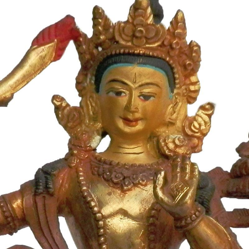アジアン雑貨 ネパール仏像 マンジュシュリー（文殊菩薩像）39 - メルカリ