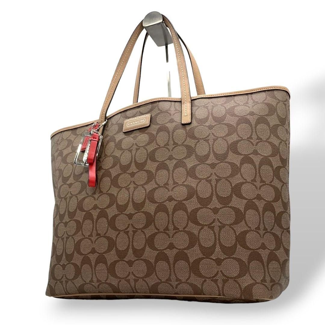 COACH コーチ トートバッグ PVC シグネチャー ワンショルダー 肩掛け