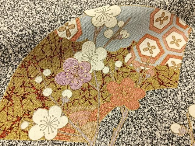 平和屋着物□訪問着 作家物 刺繍 枝花文 金糸 正絹 逸品 CAAT7939oy