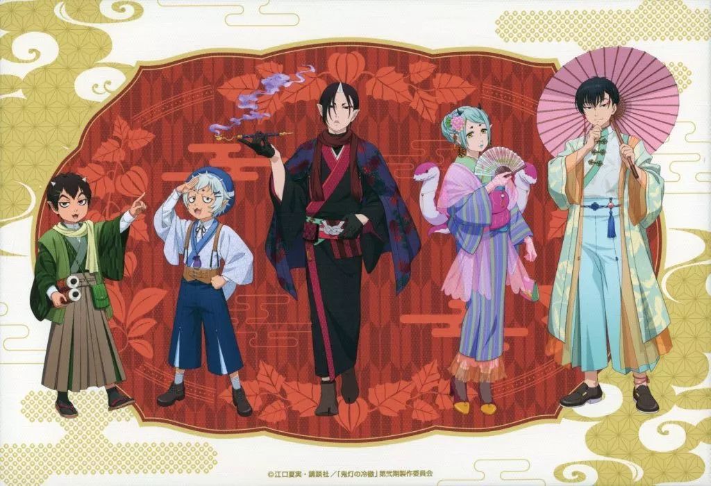 【中古】キャンバスボード・キャンバスアート 集合 描き下ろしキャンバスアート 「鬼灯の冷徹 POP UP SHOP」