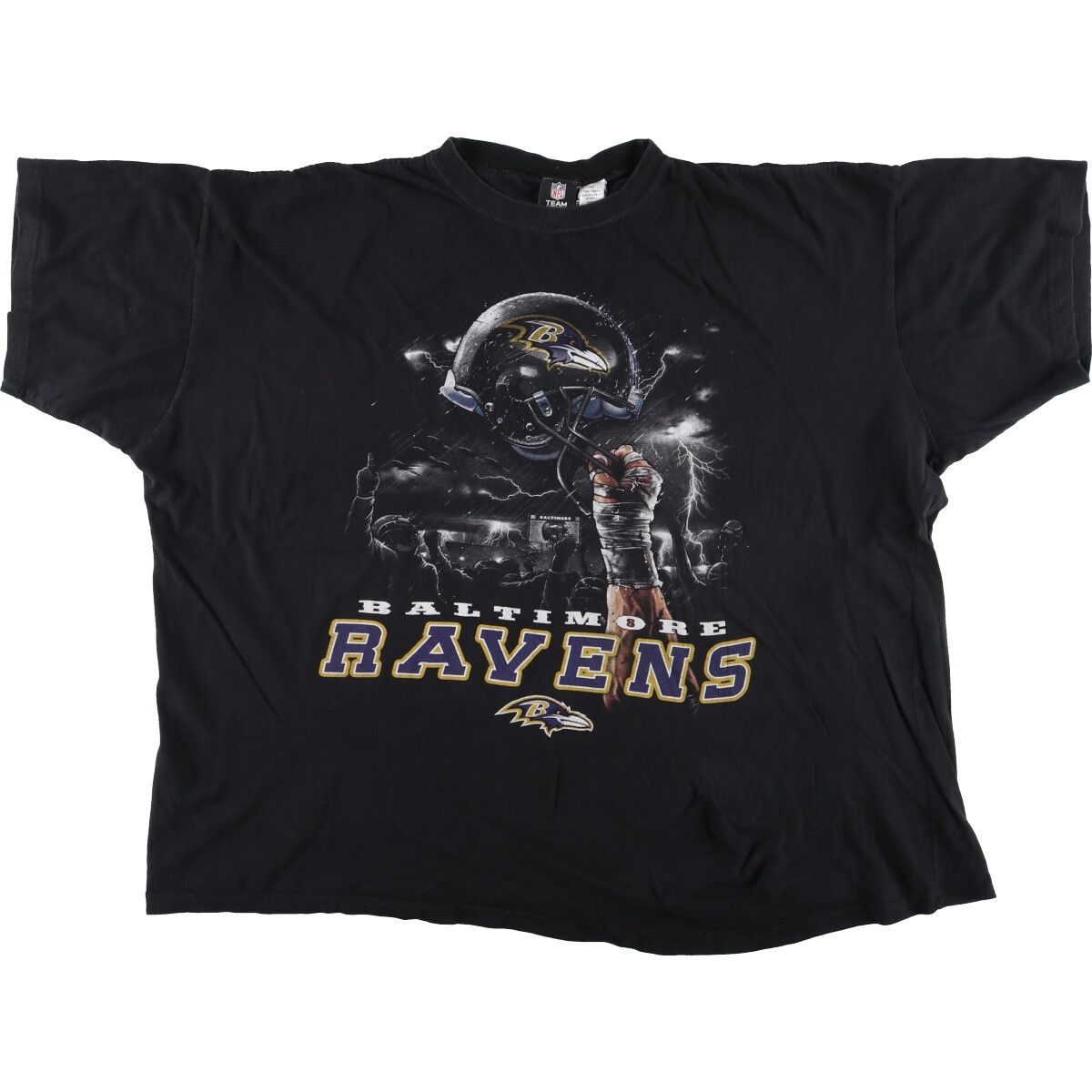 古着 ビッグサイズ NFL TEAM APPAREL NFL BALTIMORE RAVENS ボルチモアレイブンズ プリントTシャツ メンズXXXXXL/eaa440572