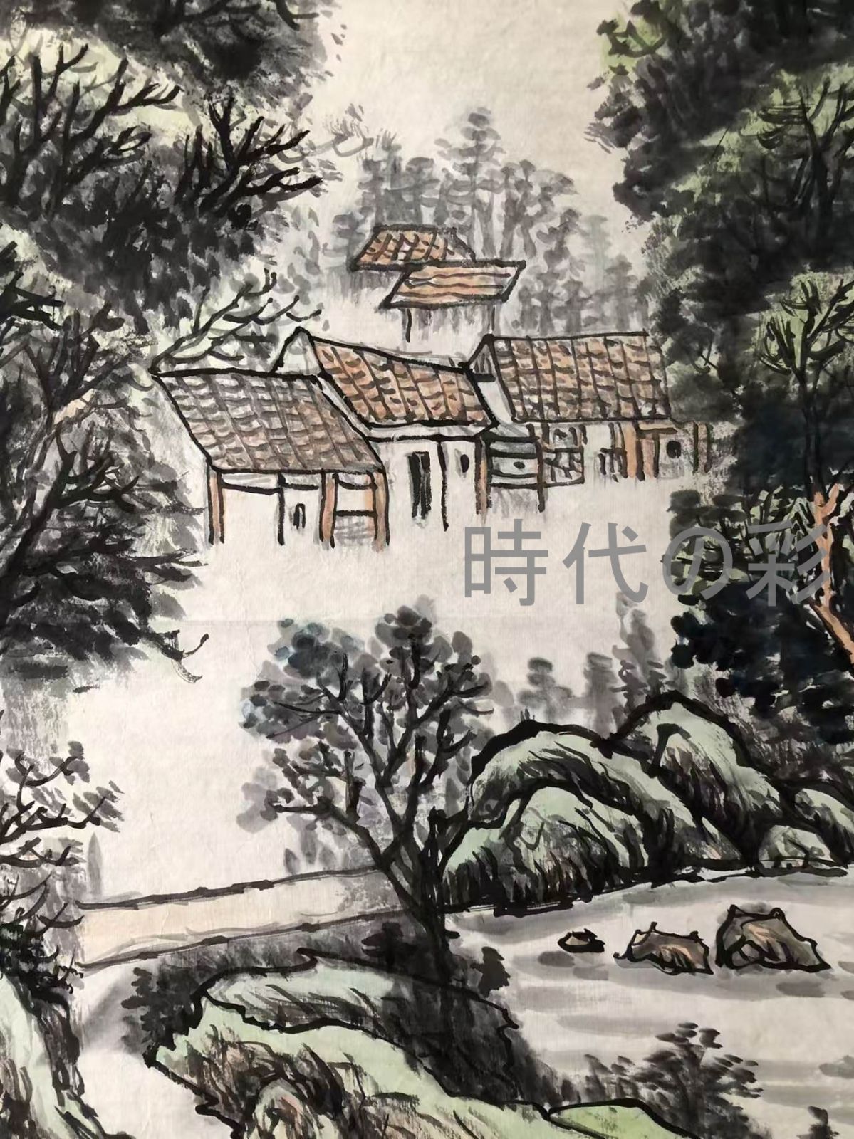 中国古美術 清代 丁観鵬 法界源流図 十米 手絵絹本 中国書画 古美味