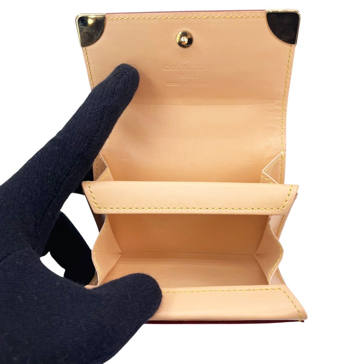 中古】LOUIS VUITTON ルイ・ヴィトン × 村上隆 ポルトモネ・プラ  