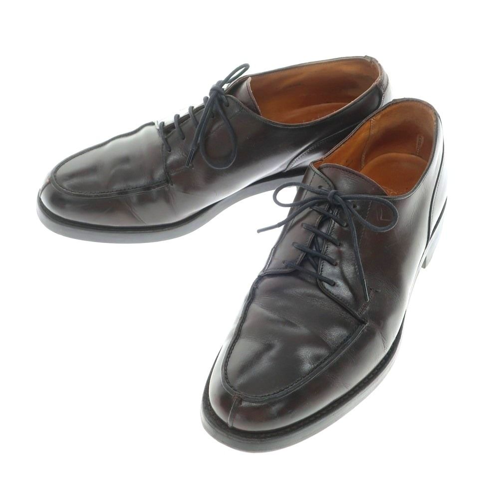 【中古】クロケットアンドジョーンズ CROCKETTu0026JONES MORETON カーフ Uチップ ドレスシューズ ダークブラウン【サイズ8E】【メンズ】