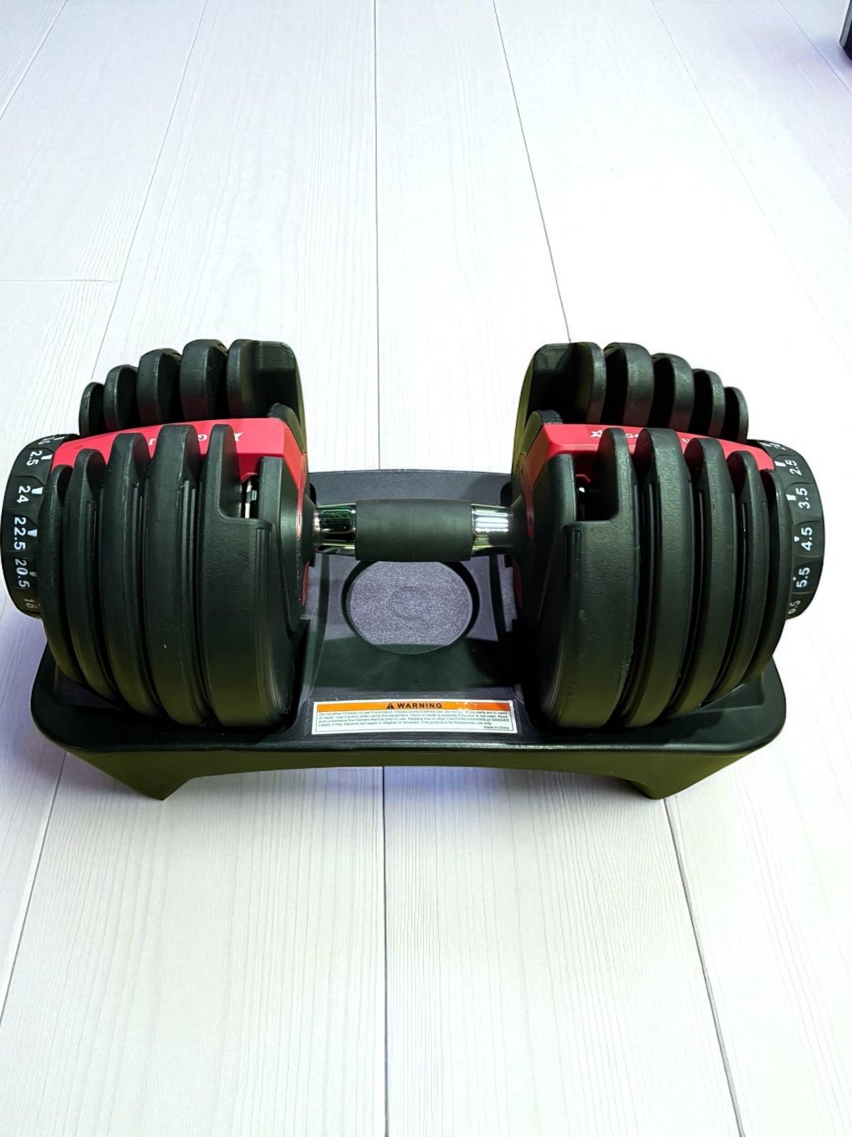 可変式ダンベル 24kg 2個セット 多機能 ダンベルセット