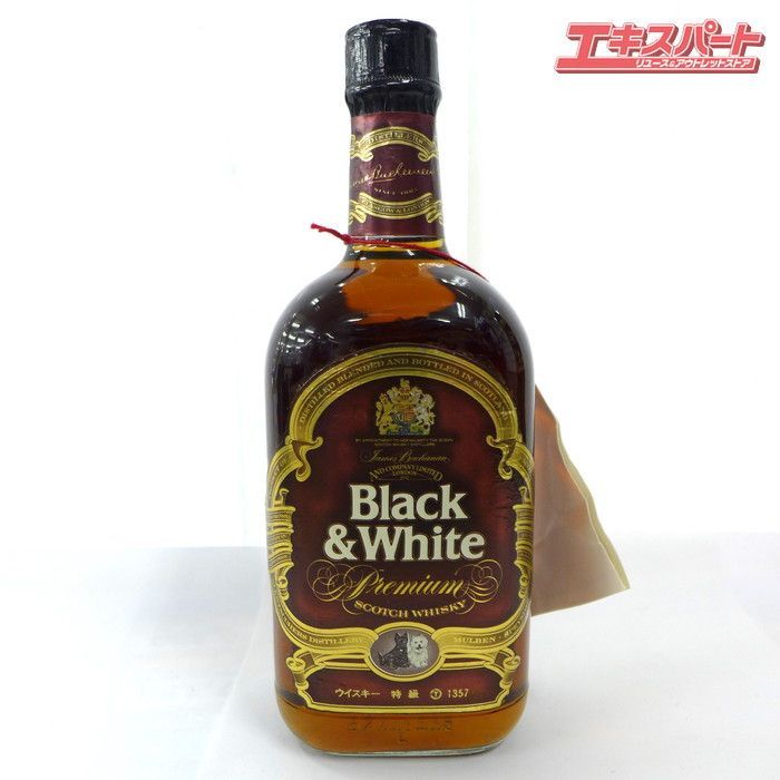 未開栓 BLACK&WHITE プレミアム 750ml 木箱付 - メルカリ