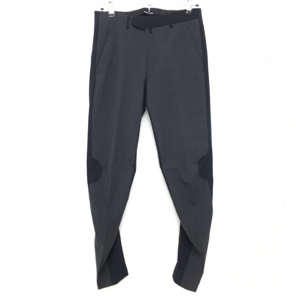 DESCENTE - 【美品】デサントゴルフ パンツ ダークグレー×黒 異素材 ストレッチ 中田英寿  メンズ 76/S ゴルフウェア DESCENTE 美品】デサントゴルフ パンツ ダークグレー×黒 異素材