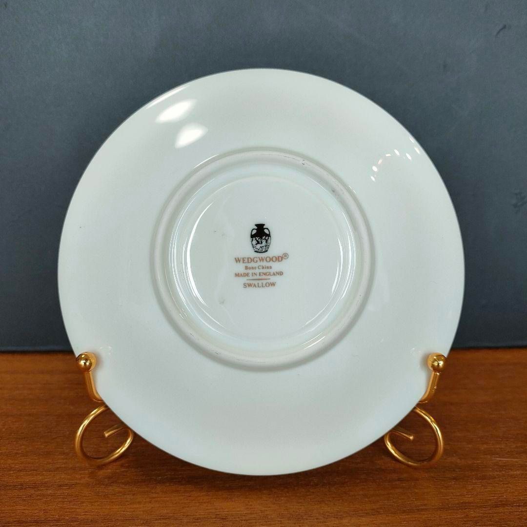 美品★ウェッジウッド 黒壺 カップ＆ソーサー スワロー シノズワリ 美品☆ウェッジウッド スワロー カップ＆ソーサー シノズワリ 黒