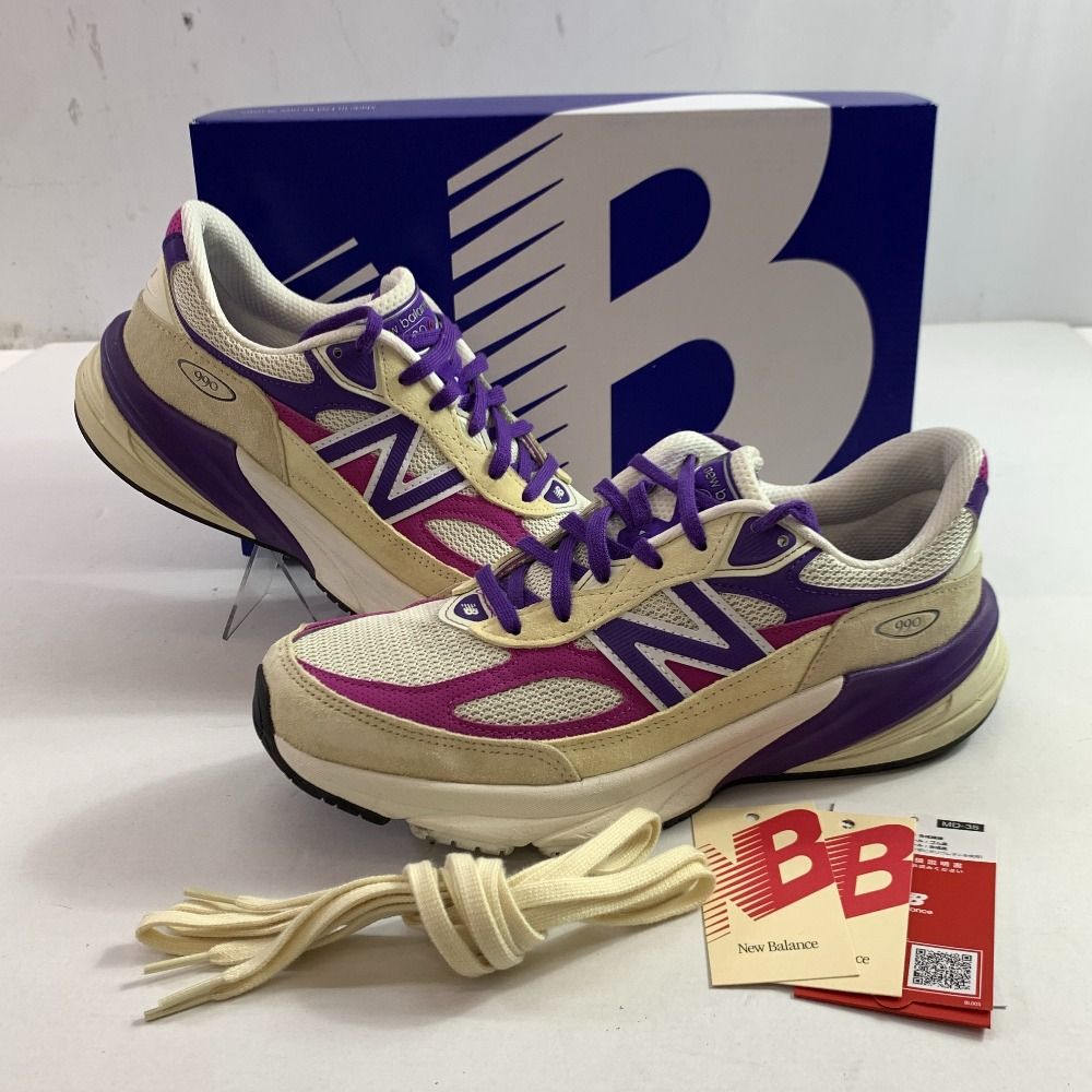 04w4844▽※【中古】New Balance 990V6 Magenta Pop U990TD6