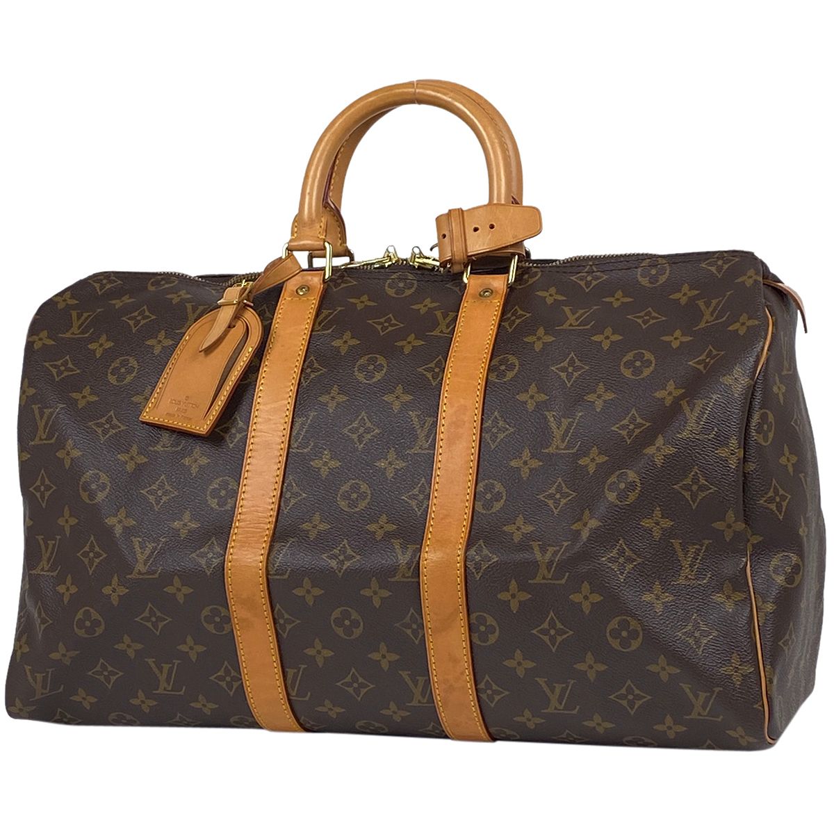 ルイ・ヴィトン Louis Vuitton キーポル 45 ハンドバッグ 旅行 出張 ビジネス ボストンバッグ モノグラム ブラウン M41428 レディース 【中古】