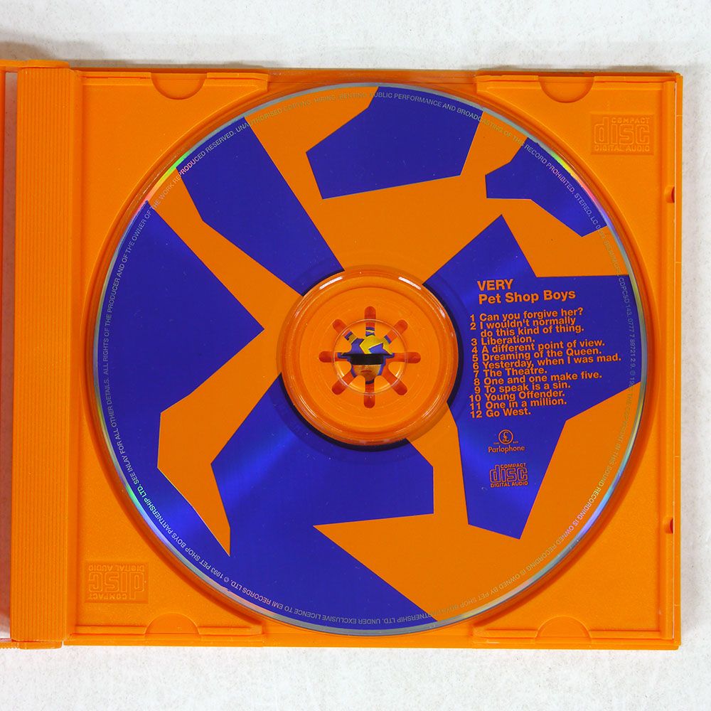 UK盤 PET SHOP BOYS/VERY/PARLOPHONE CDPCSD143 CD □ - メルカリ