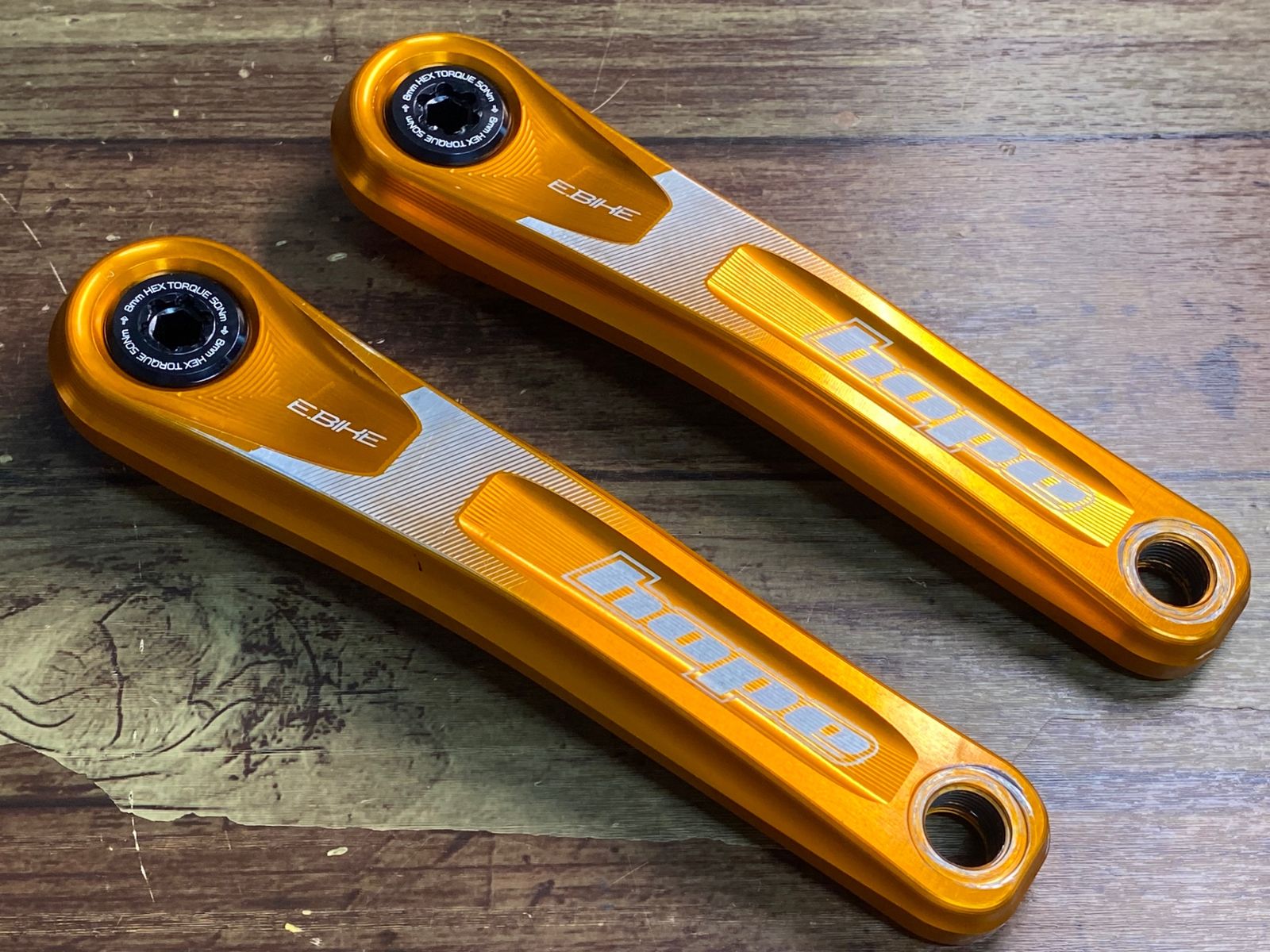 JE655 ホープ HOPE E-BIKE用クランク ゴールド 165mm BOSH製アシストユニット対応