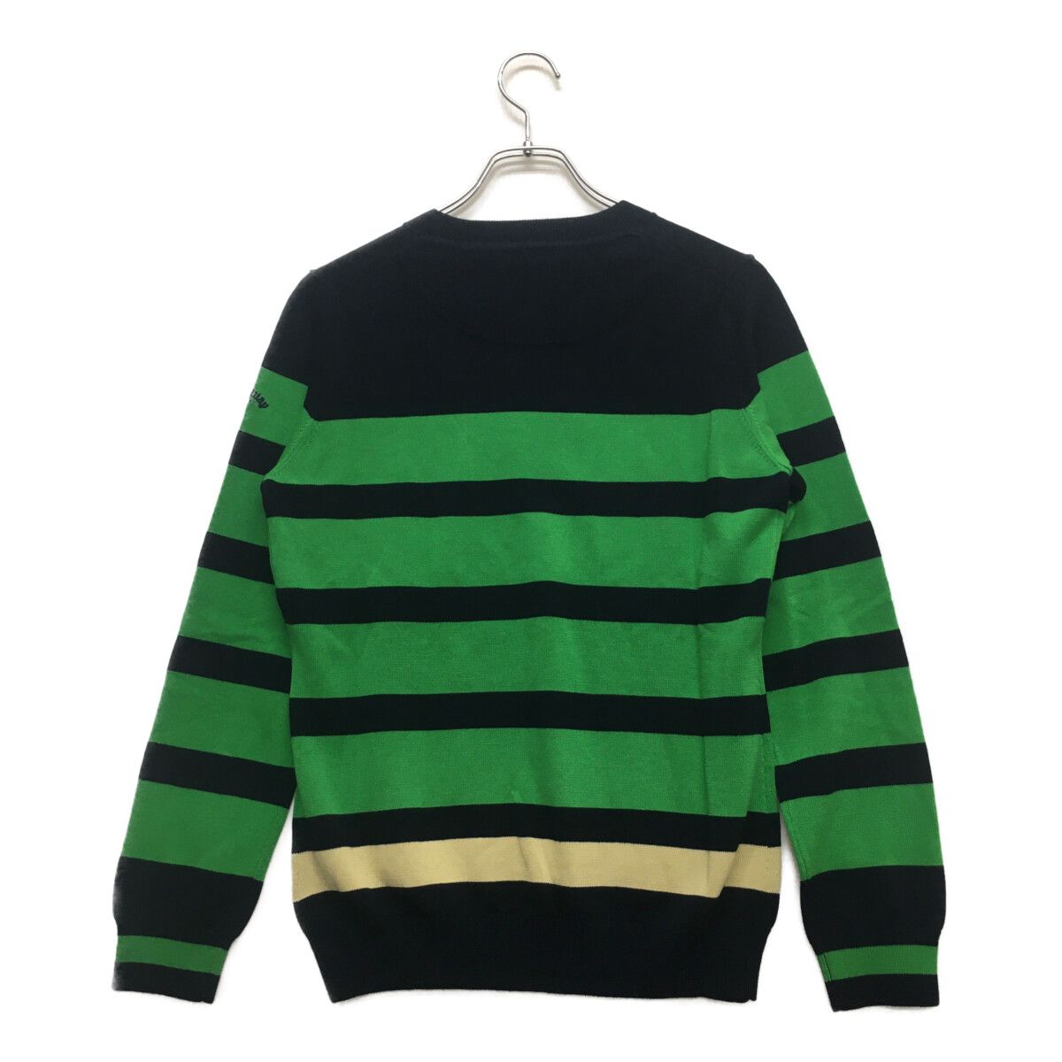 Callaway - coco 未使用品 キャロウェイ Callaway レディース セーター L 紺×緑 ネイビー 長袖クルーネックニット ボーダー Callaway - coco 未使用品 キャロウェイ Callaway レディース