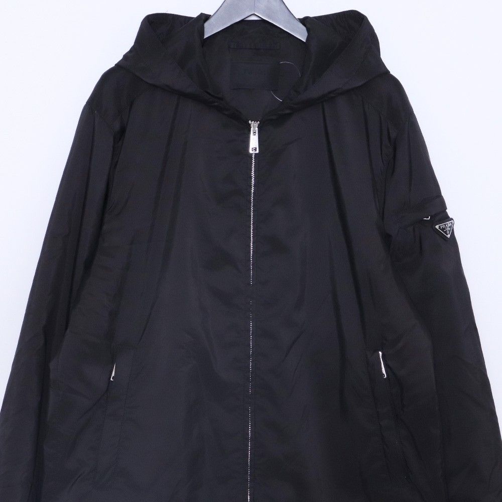 PRADA トライアングルロゴ 中綿 ナイロンジャケット XLサイズ ブラック