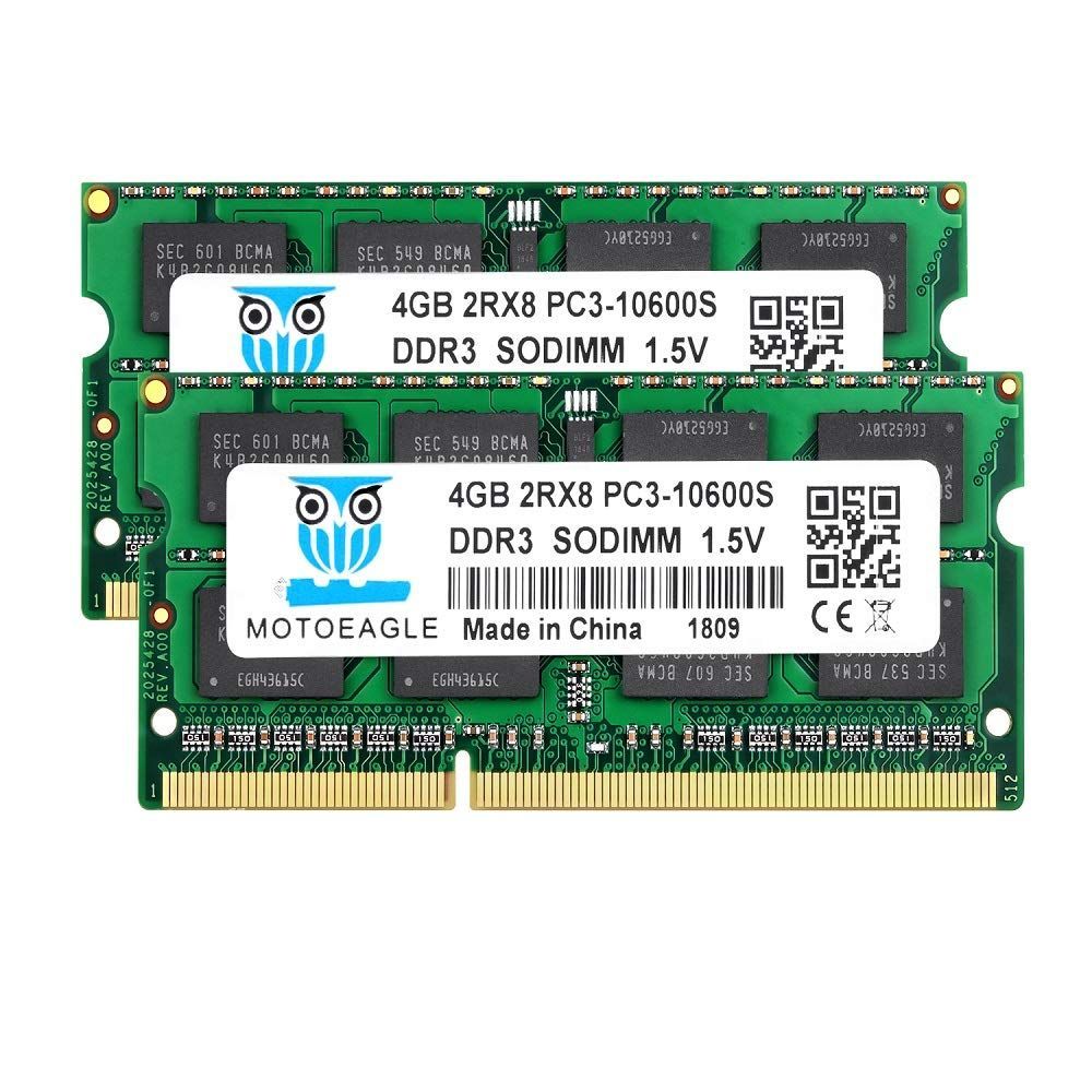 特価商品】PC3 10600 10700 4GB×2枚 DDR3 1333MHz ノートPC用メモリ1.5